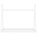 Sengeramme For Barn Heltre Furu Hvit 70X140 Cm