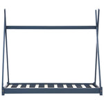 Sengeramme For Barn Heltre Furu Grå 70X140 Cm