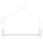 Sengeramme For Barn Heltre Furu Hvit 70X140 Cm