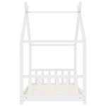 Sengeramme For Barn Heltre Furu Hvit 70X140 Cm