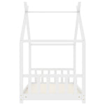 Sengeramme For Barn Heltre Furu Hvit 80X160 Cm
