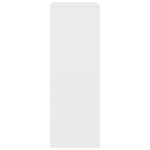 Skjenk Med 6 Skuffer Hvit 50X34X96 Cm Konstruert Tre