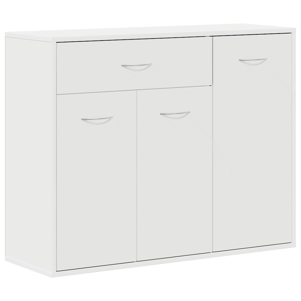 Skjenk Hvit 88X30X70 Cm Konstruert Tre