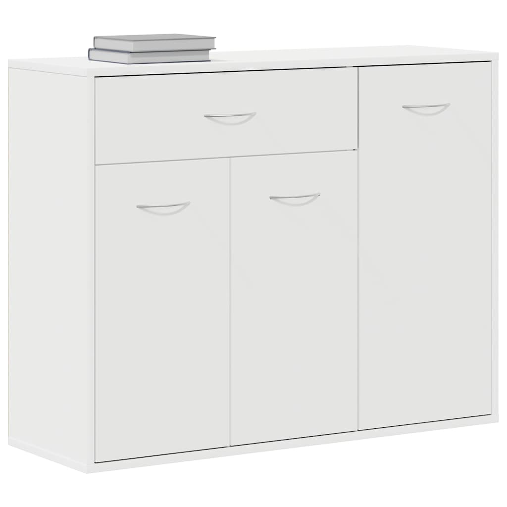 Skjenk Hvit 88X30X70 Cm Konstruert Tre