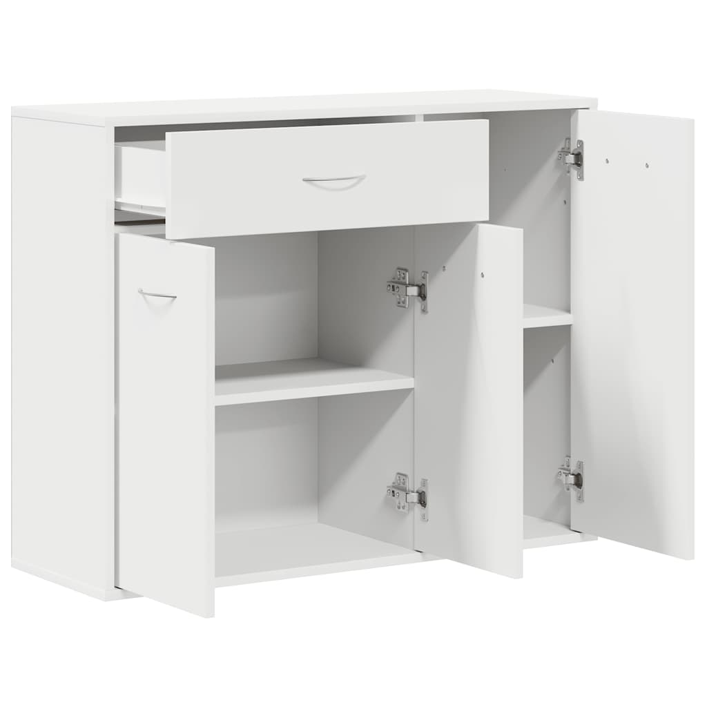 Skjenk Hvit 88X30X70 Cm Konstruert Tre
