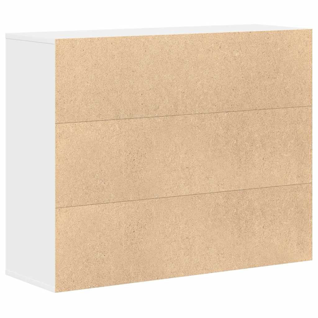 Skjenk Hvit 88X30X70 Cm Konstruert Tre