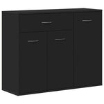 Skjenk Svart 88X30X70 Cm Konstruert Tre