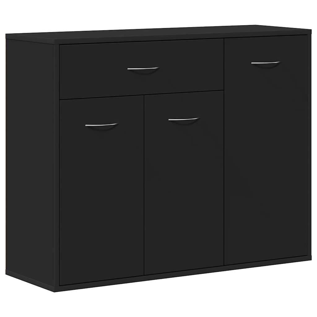 Skjenk Svart 88X30X70 Cm Konstruert Tre