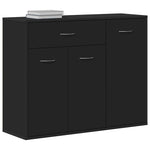 Skjenk Svart 88X30X70 Cm Konstruert Tre