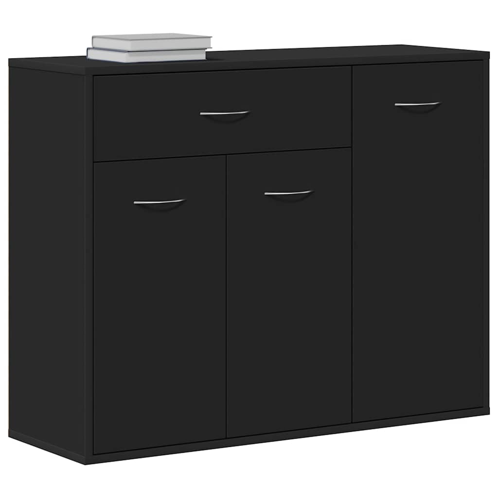 Skjenk Svart 88X30X70 Cm Konstruert Tre