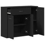 Skjenk Svart 88X30X70 Cm Konstruert Tre