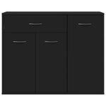 Skjenk Svart 88X30X70 Cm Konstruert Tre