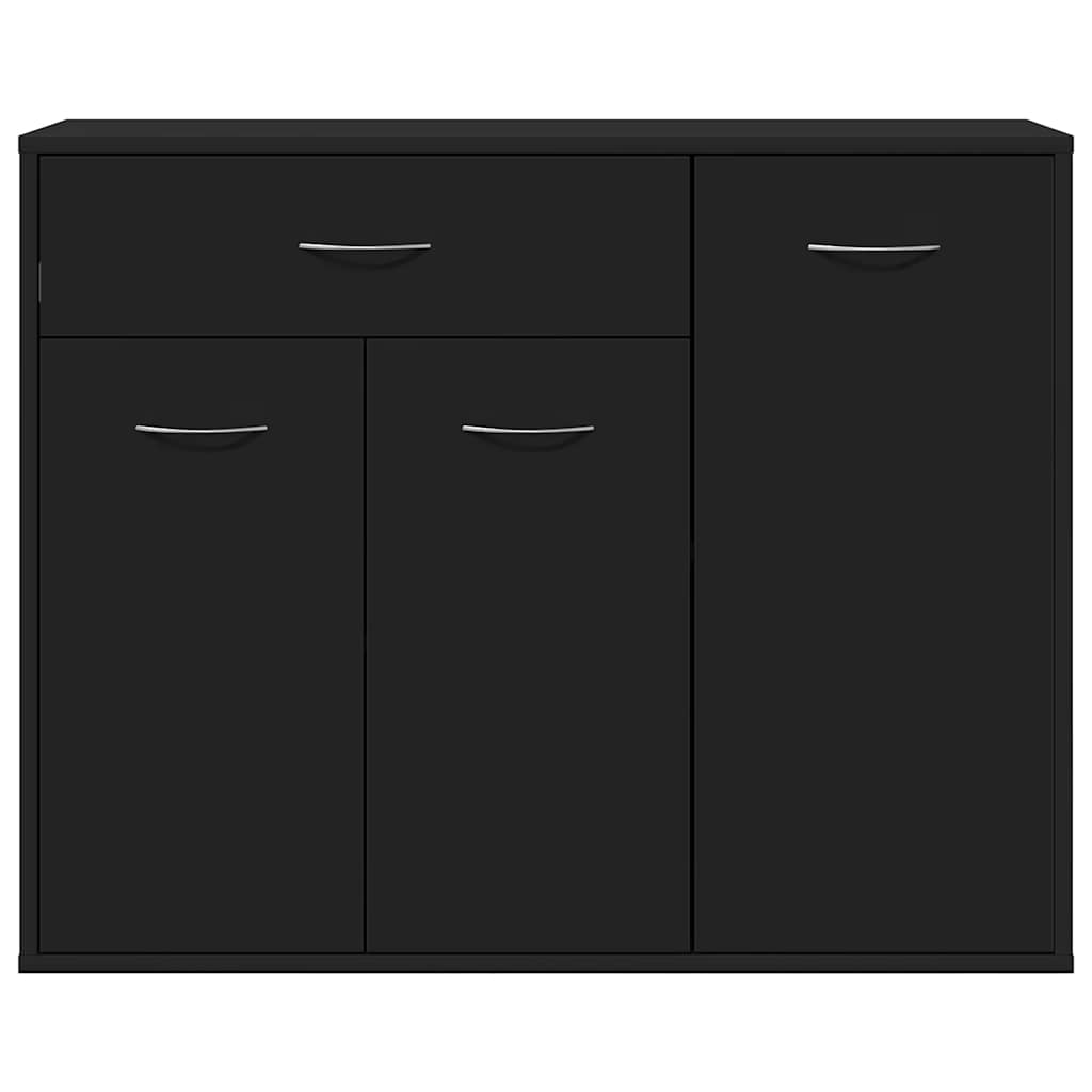Skjenk Svart 88X30X70 Cm Konstruert Tre