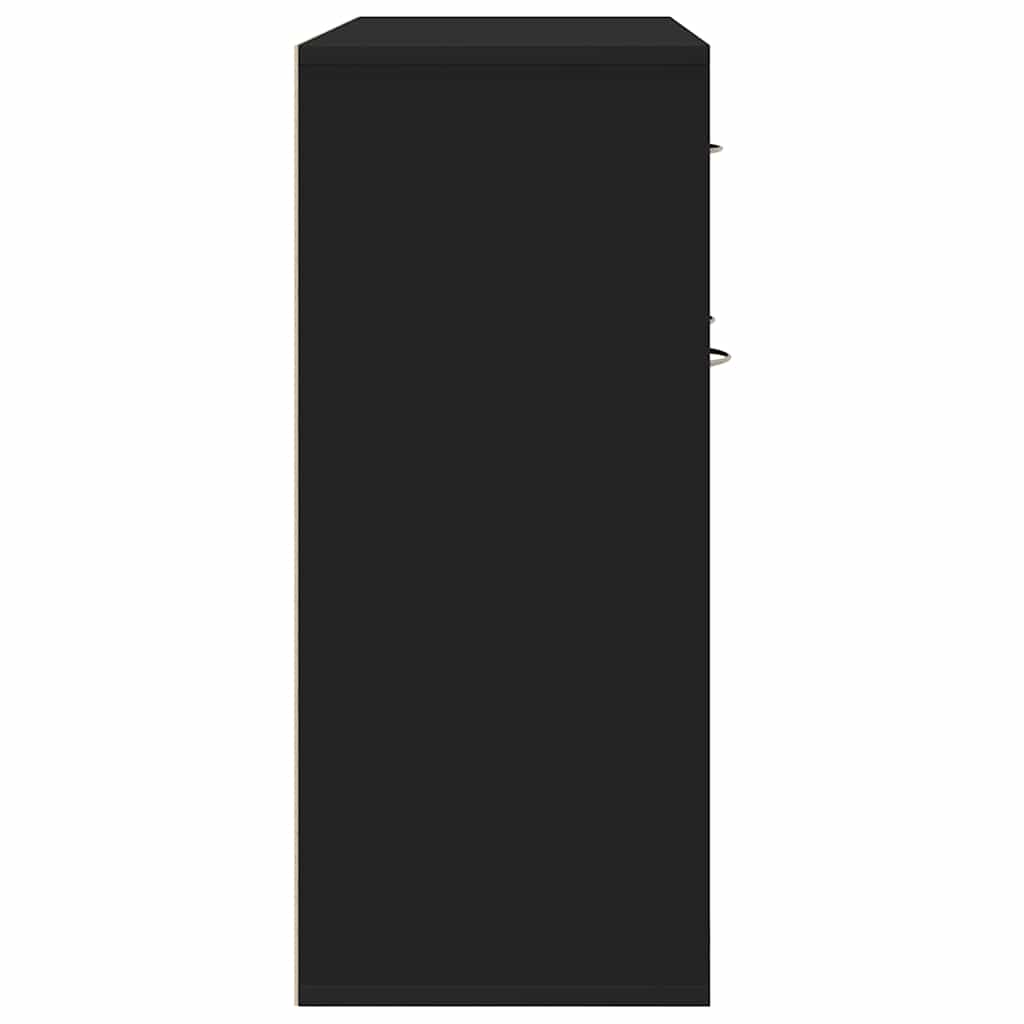 Skjenk Svart 88X30X70 Cm Konstruert Tre
