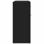 Skjenk Svart 88X30X70 Cm Konstruert Tre