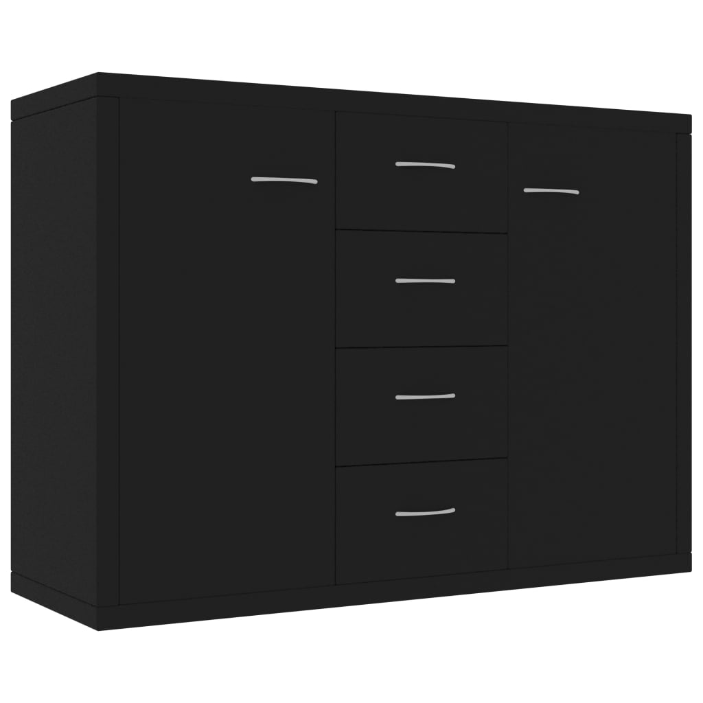 Skjenk Svart 88X30X65 Cm Konstruert Tre