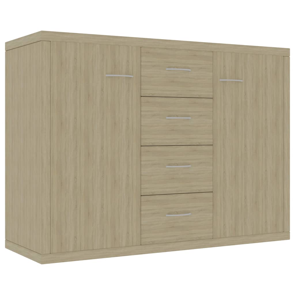 Skjenk Sonoma Eik 88X30X65 Cm Konstruert Tre