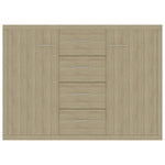 Skjenk Sonoma Eik 88X30X65 Cm Konstruert Tre