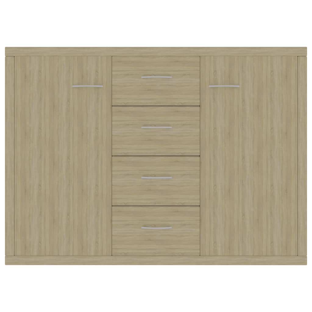 Skjenk Sonoma Eik 88X30X65 Cm Konstruert Tre