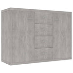 Skjenk Betonggrå 88X30X65 Cm Konstruert Tre