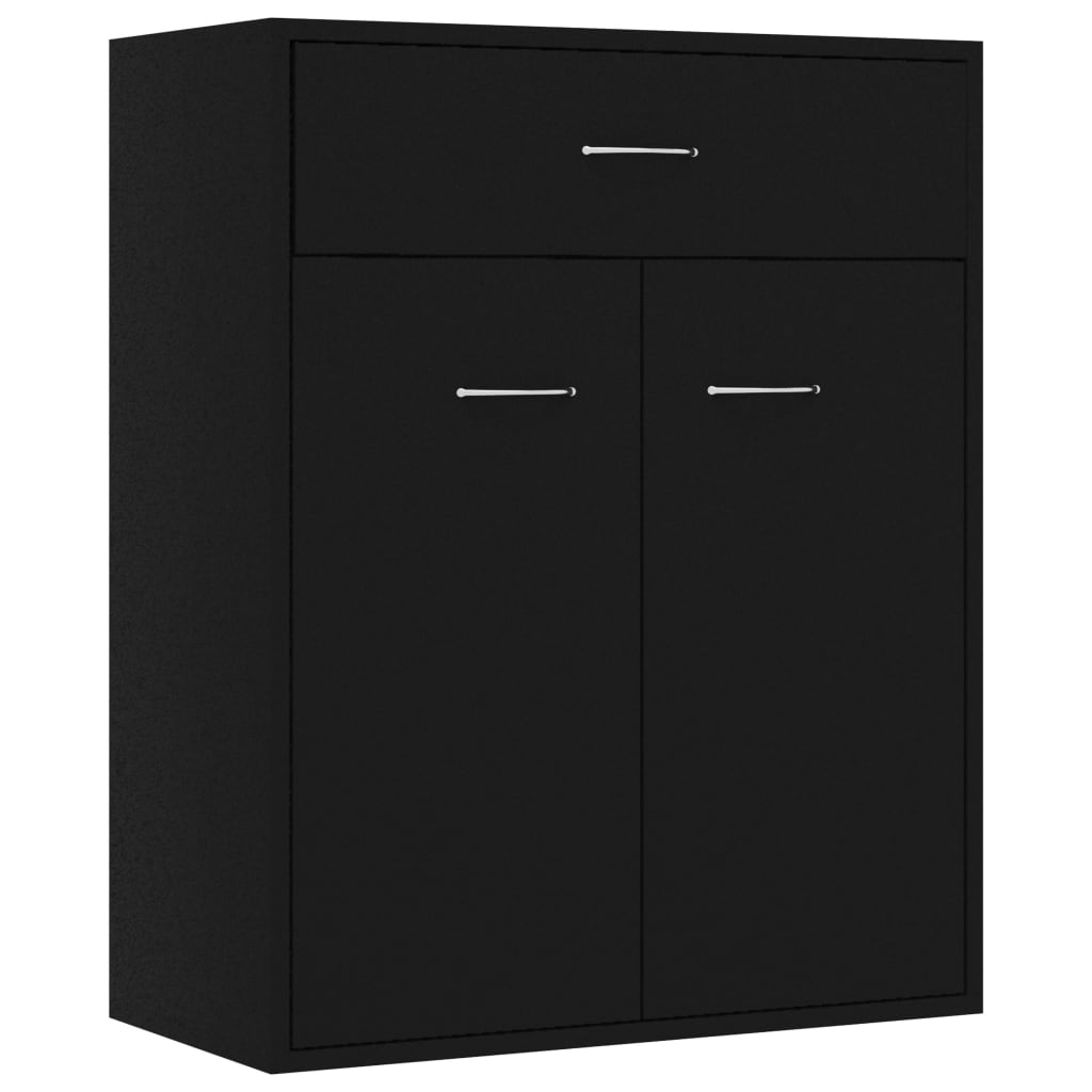 Skjenk Svart 60X30X75 Cm Konstruert Tre