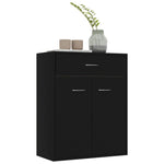 Skjenk Svart 60X30X75 Cm Konstruert Tre