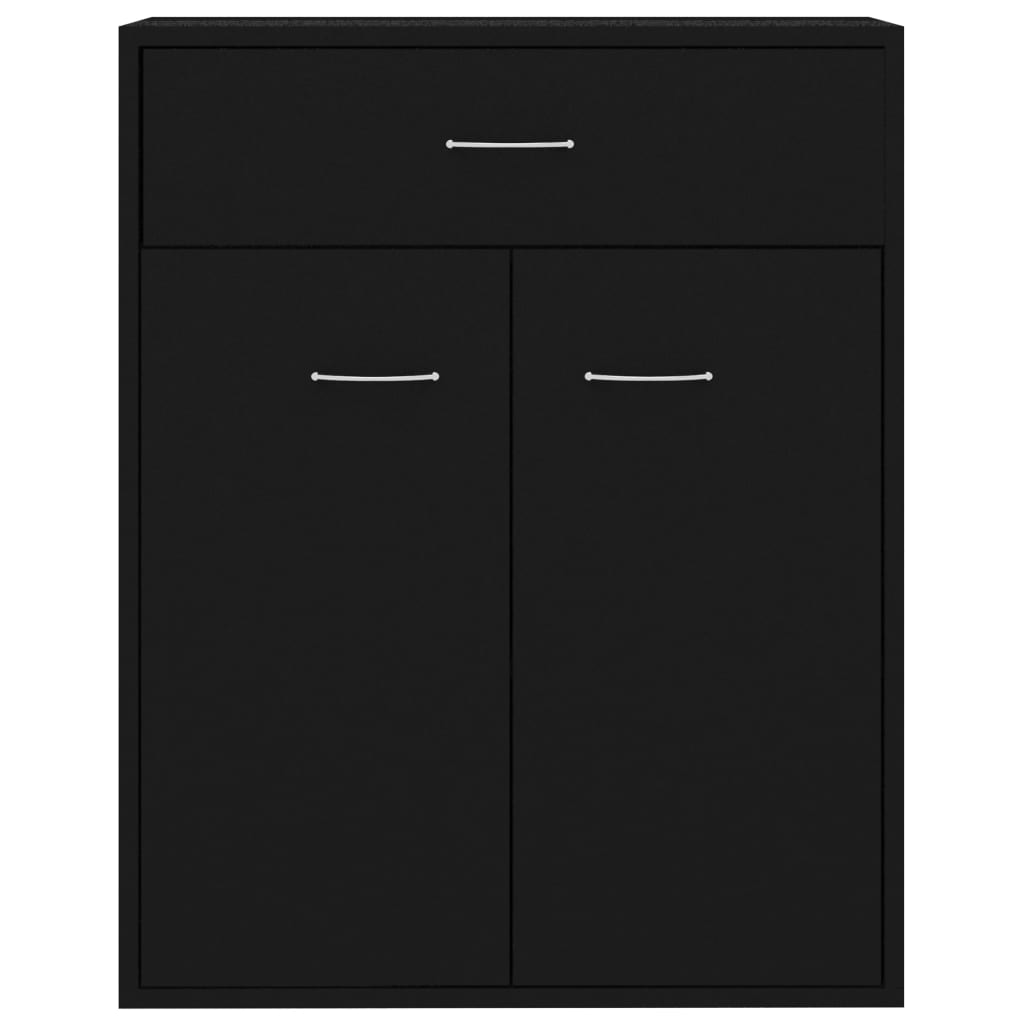 Skjenk Svart 60X30X75 Cm Konstruert Tre