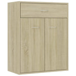 Skjenk Sonoma Eik 60X30X75 Cm Konstruert Tre