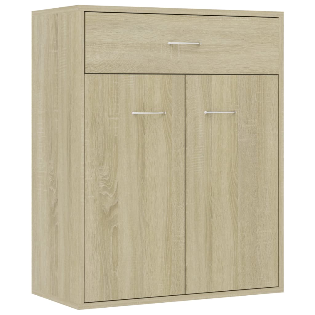Skjenk Sonoma Eik 60X30X75 Cm Konstruert Tre