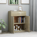 Skjenk Sonoma Eik 60X30X75 Cm Konstruert Tre