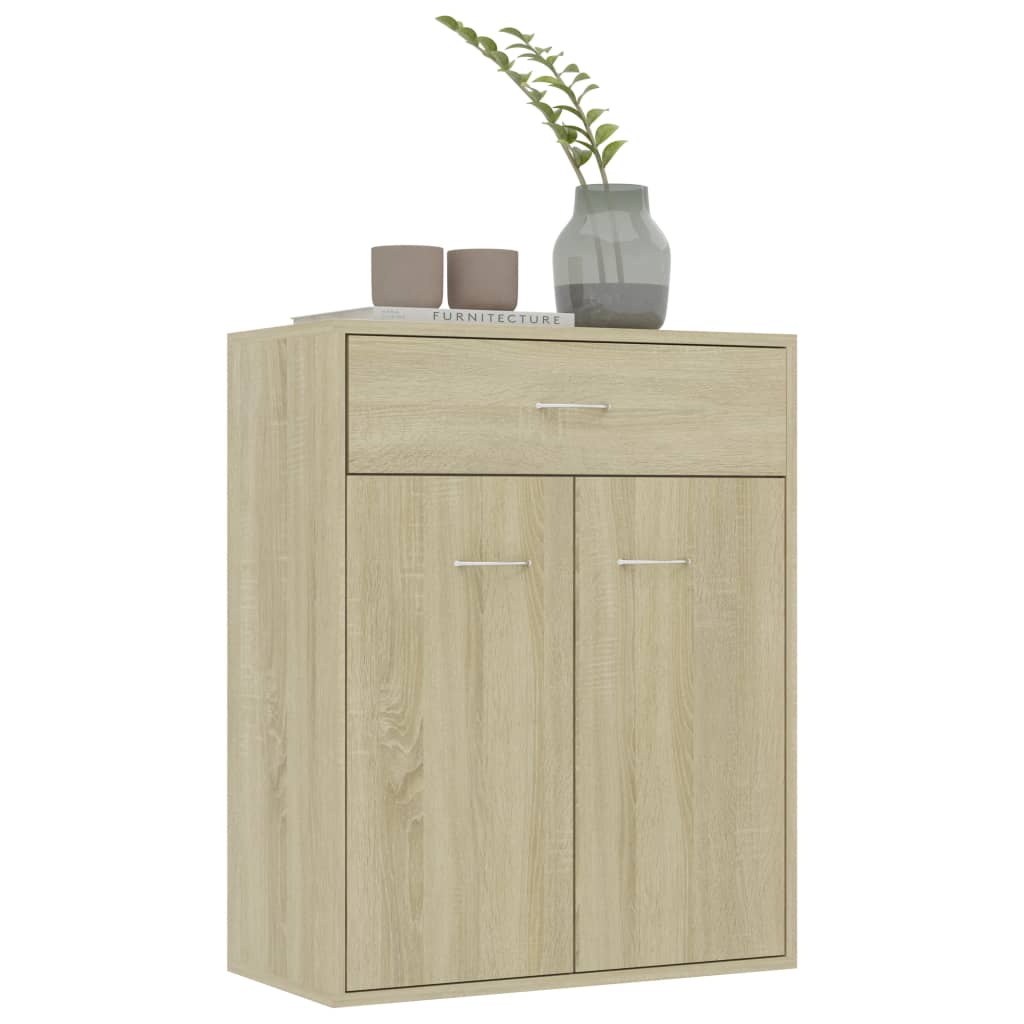 Skjenk Sonoma Eik 60X30X75 Cm Konstruert Tre