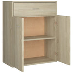 Skjenk Sonoma Eik 60X30X75 Cm Konstruert Tre