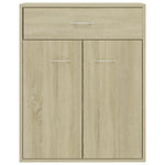 Skjenk Sonoma Eik 60X30X75 Cm Konstruert Tre