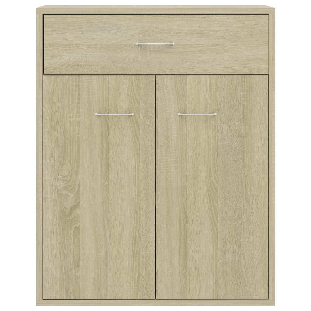 Skjenk Sonoma Eik 60X30X75 Cm Konstruert Tre