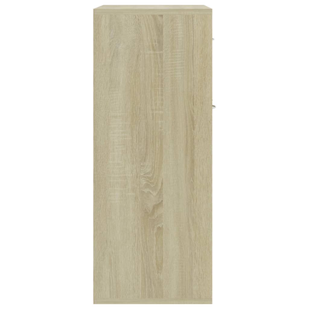 Skjenk Sonoma Eik 60X30X75 Cm Konstruert Tre