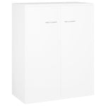 Skjenk Hvit 60X30X75 Cm Konstruert Tre
