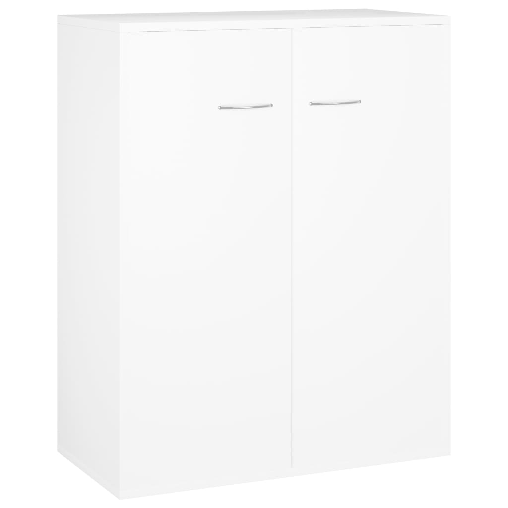 Skjenk Hvit 60X30X75 Cm Konstruert Tre