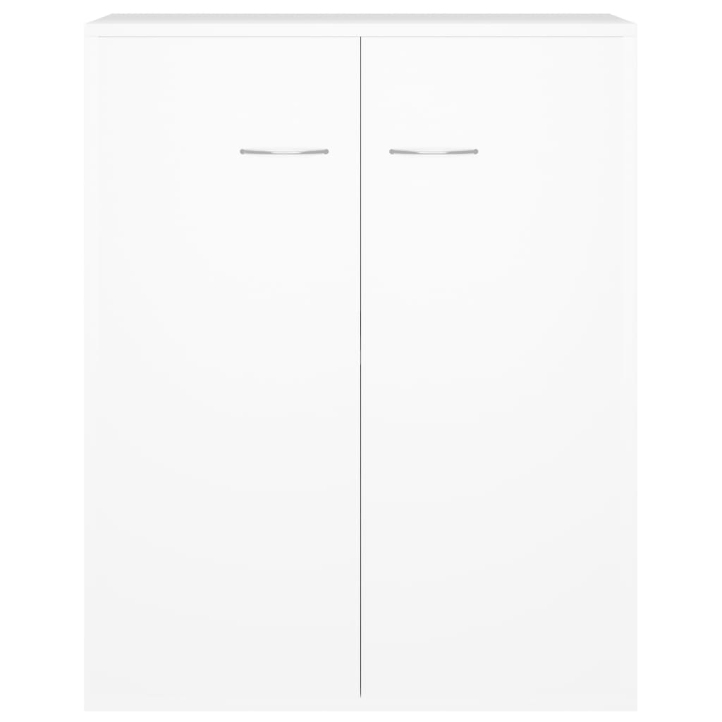 Skjenk Hvit 60X30X75 Cm Konstruert Tre