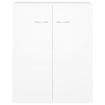 Skjenk Hvit 60X30X75 Cm Konstruert Tre