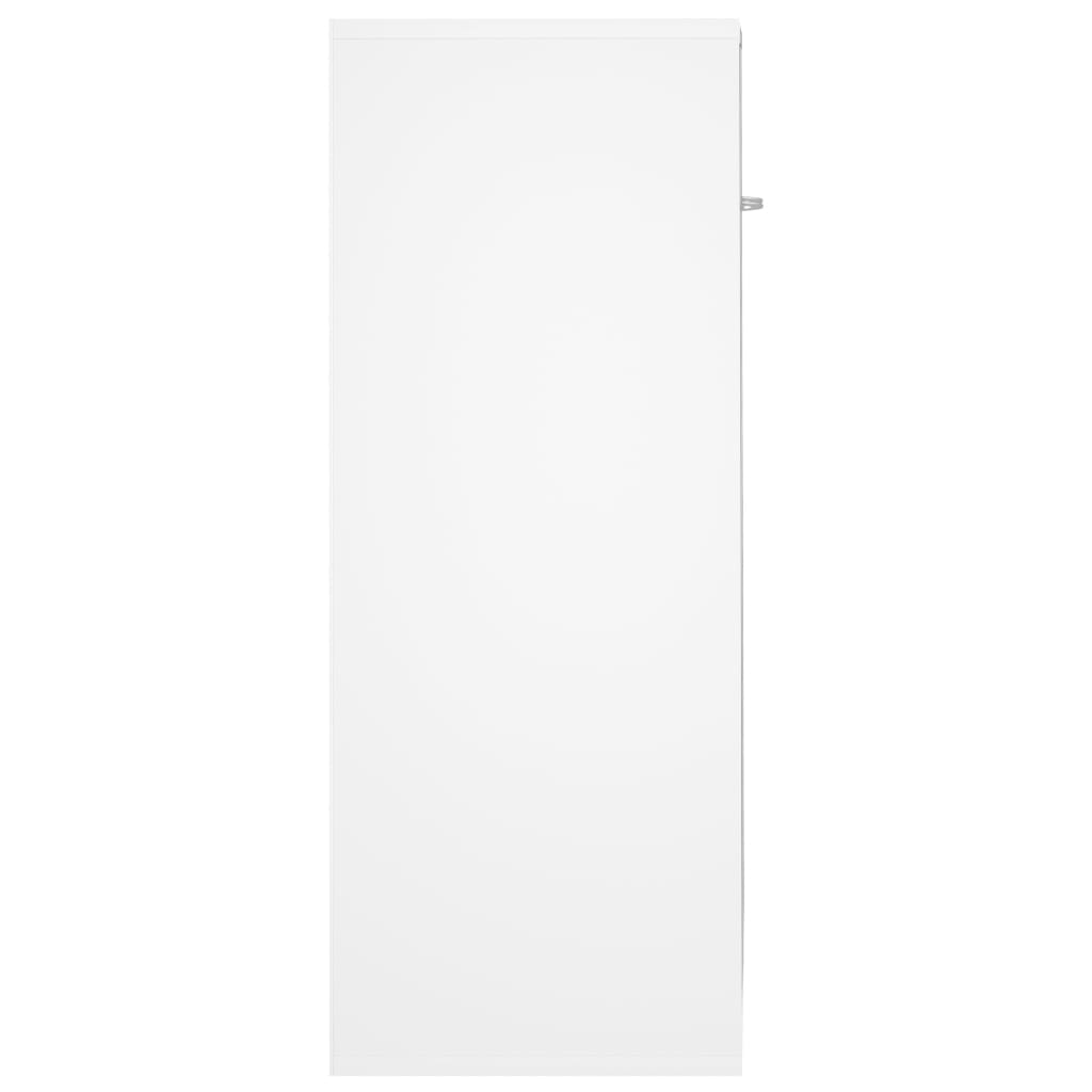 Skjenk Hvit 60X30X75 Cm Konstruert Tre
