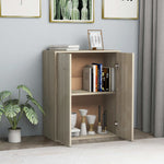 Skjenk Sonoma Eik 60X30X75 Cm Konstruert Tre