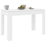 Spisebord Hvit 120X60X76 Cm Konstruert Tre