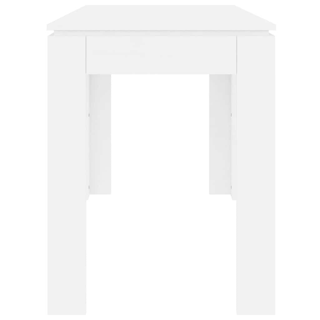 Spisebord Hvit 120X60X76 Cm Konstruert Tre