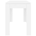 Spisebord Hvit 120X60X76 Cm Konstruert Tre