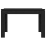 Spisebord Svart 120X60X76 Cm Konstruert Tre