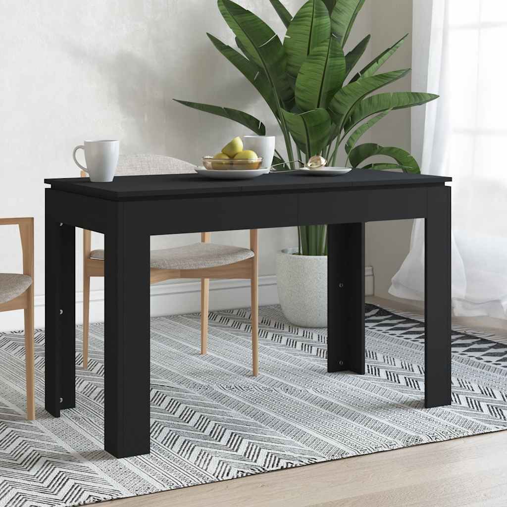 Spisebord Svart 120X60X76 Cm Konstruert Tre