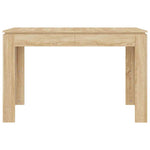 Spisebord Sonoma Eik 120X60X76 Cm Konstruert Tre