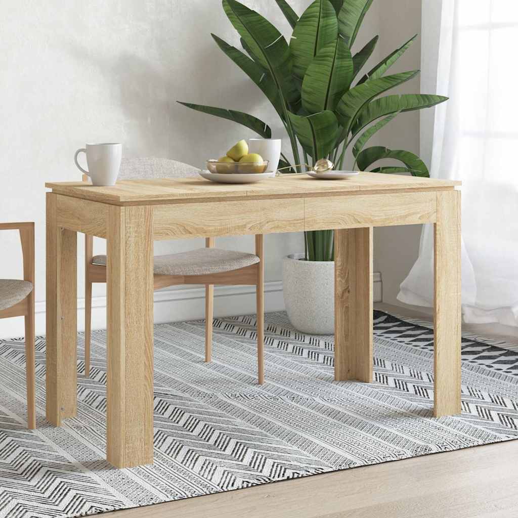 Spisebord Sonoma Eik 120X60X76 Cm Konstruert Tre