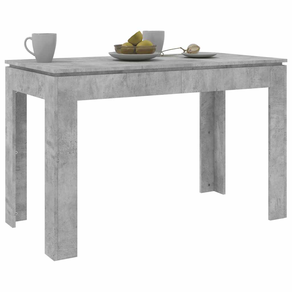 Spisebord Betonggrå 120X60X76 Cm Konstruert Tre