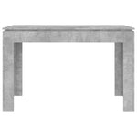 Spisebord Betonggrå 120X60X76 Cm Konstruert Tre